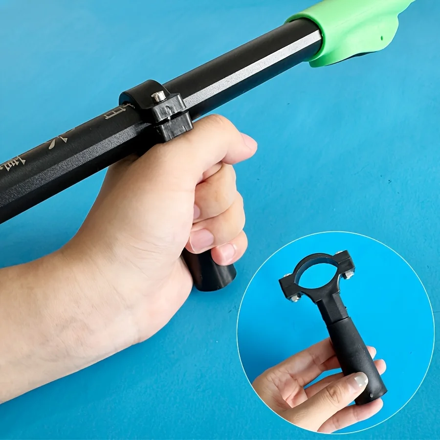 Empuñadura de tirachinas plegable ergonómica ABS negra |   Manija de accesorios DIY para caza al aire libre compacta, liviana y duradera