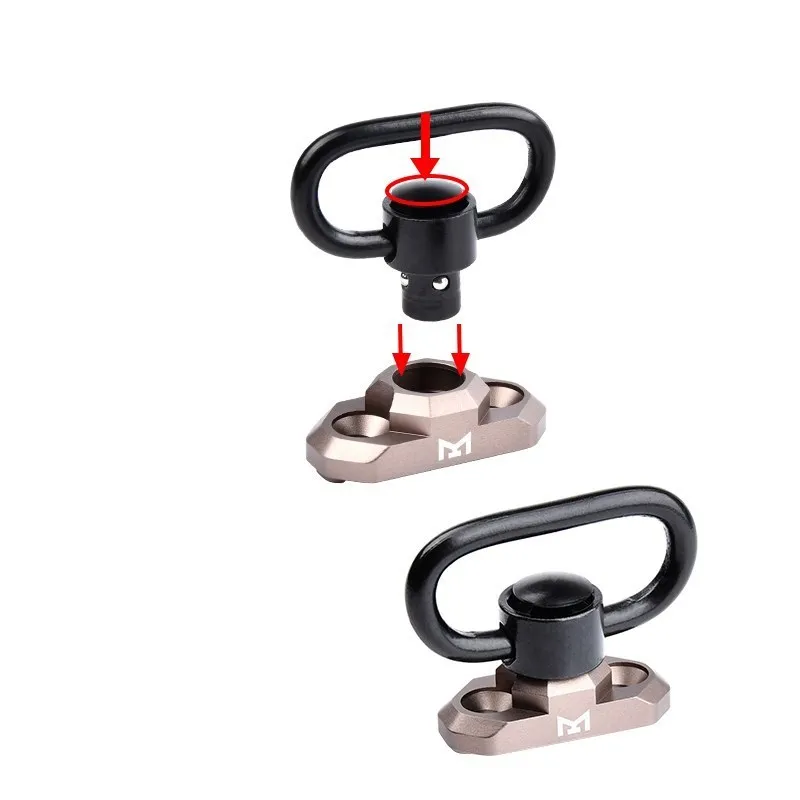 WADSN-Adaptador de correa de montaje QD de Metal, liberación rápida, montaje M-lok Keymod, accesorios de caza, reducción de precio - imagen 4