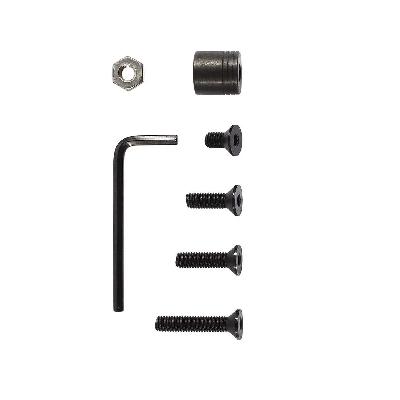 Accesorios tácticos de caza QD, Kit de Base de montaje de perno giratorio de separación, con 4 tornillos + 1 tuerca + 1 llave, Compatible con diferentes tamaños de anillos