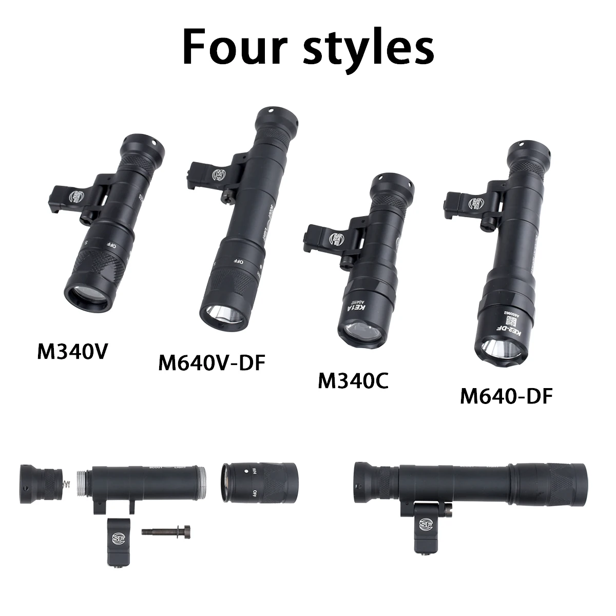 SureFire Linterna Táctica LED – Montaje Riel Picatinny 20mm para Arma - imagen 3