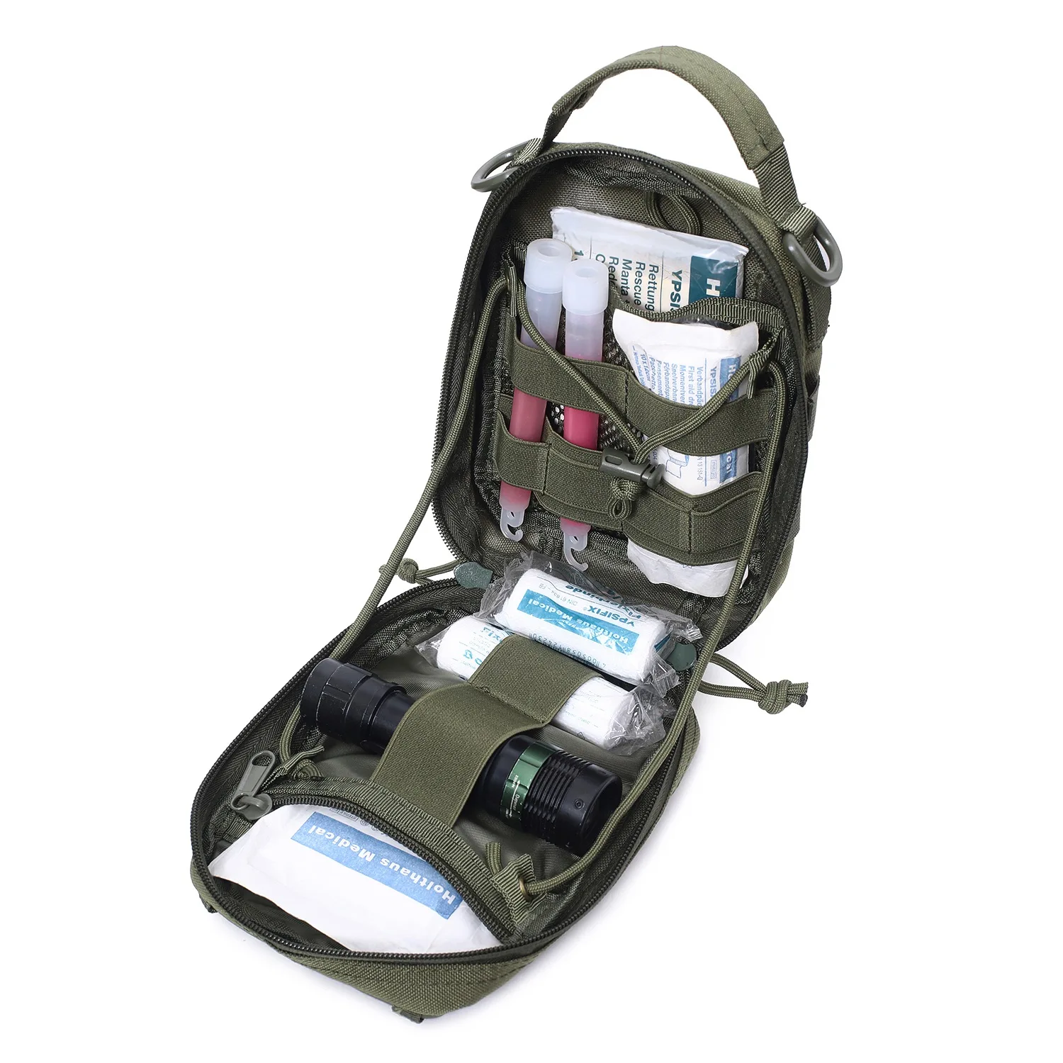 Bolsa médica táctica Molle, Kits de primeros auxilios del ejército militar, bolsa al aire libre, Camping de emergencia, correr, caza, paquete de herramientas de supervivencia EDC - imagen 3