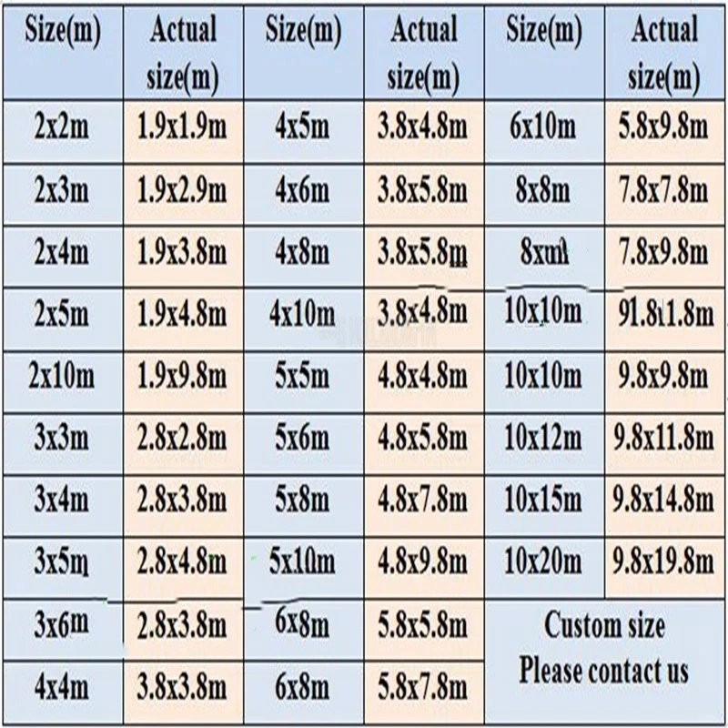 Lona impermeable de PE de 0,32mm para exteriores, tela impermeable para jardín, cobertizo de plantas, barco, coche, camión, vela de sombreado, cubierta para casa de perro y mascota - imagen 3