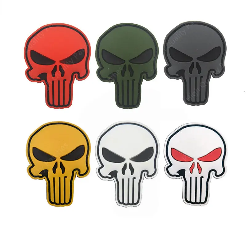 Hablo que sonríe, declaración divertida personalizada, plástico suave de PVC, insignia de brazo de punidor alienígena, parches de gancho y bucle, insignia de moral, mochila - imagen 3