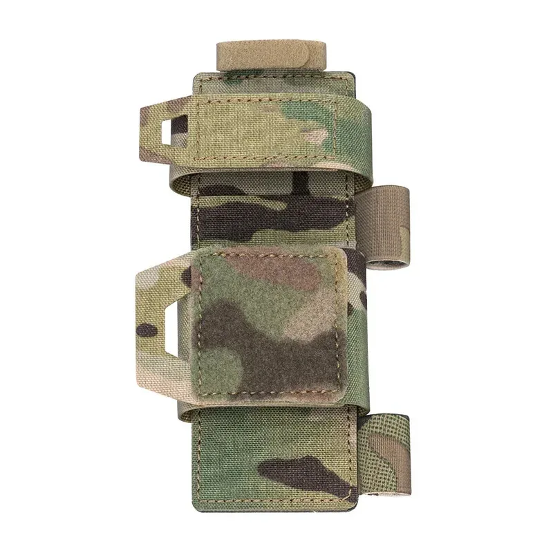 Bolsa táctica para torniquete, bolsa para tijeras de supervivencia, bolsa para tijeras de traumatismos, correas elásticas Molle, accesorio de soporte - imagen 3