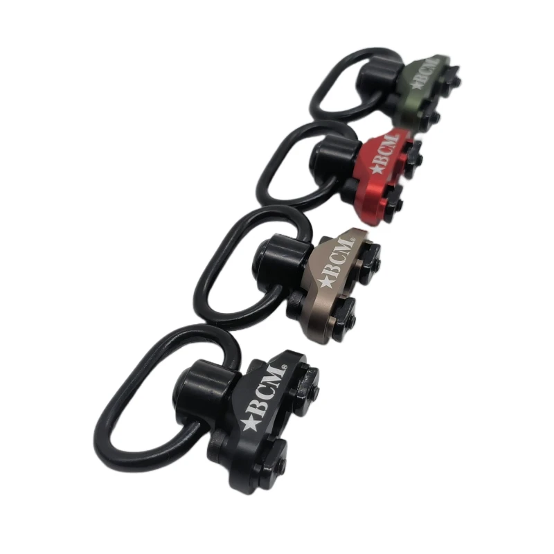 Adaptador giratorio de eslinga BCM QD de alta calidad, montaje de riel, correa de M-LOK, hebilla de bucle, botón de liberación rápida de acero deslizante - imagen 2