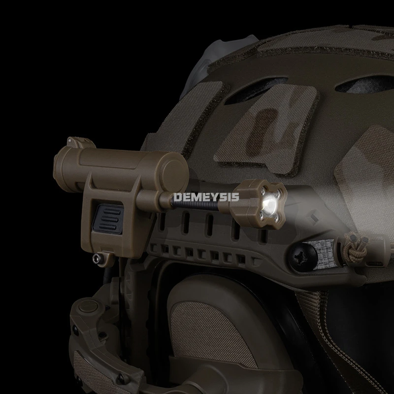 Lámpara para casco de tiro, linterna LED de alta potencia de 6 modos, equipo de iluminación para caza al aire libre, luces para casco táctico Airsoft CS - imagen 4