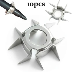 10 Uds puntas anchas de tiro con arco puntas de flecha Judo 8 patas punta ancha para práctica de tiro accesorios de caza