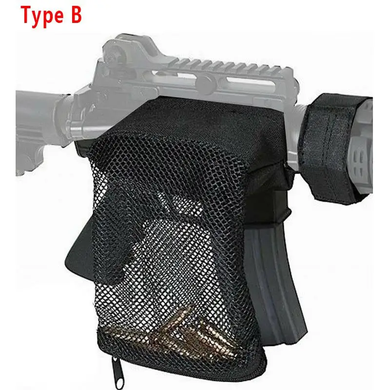 Receptor táctico de carcasa de latón, liberación rápida, M4, AR15, Rifle, pistola, bala, trampa de envoltura de malla, paquete de munición de revista - imagen 4