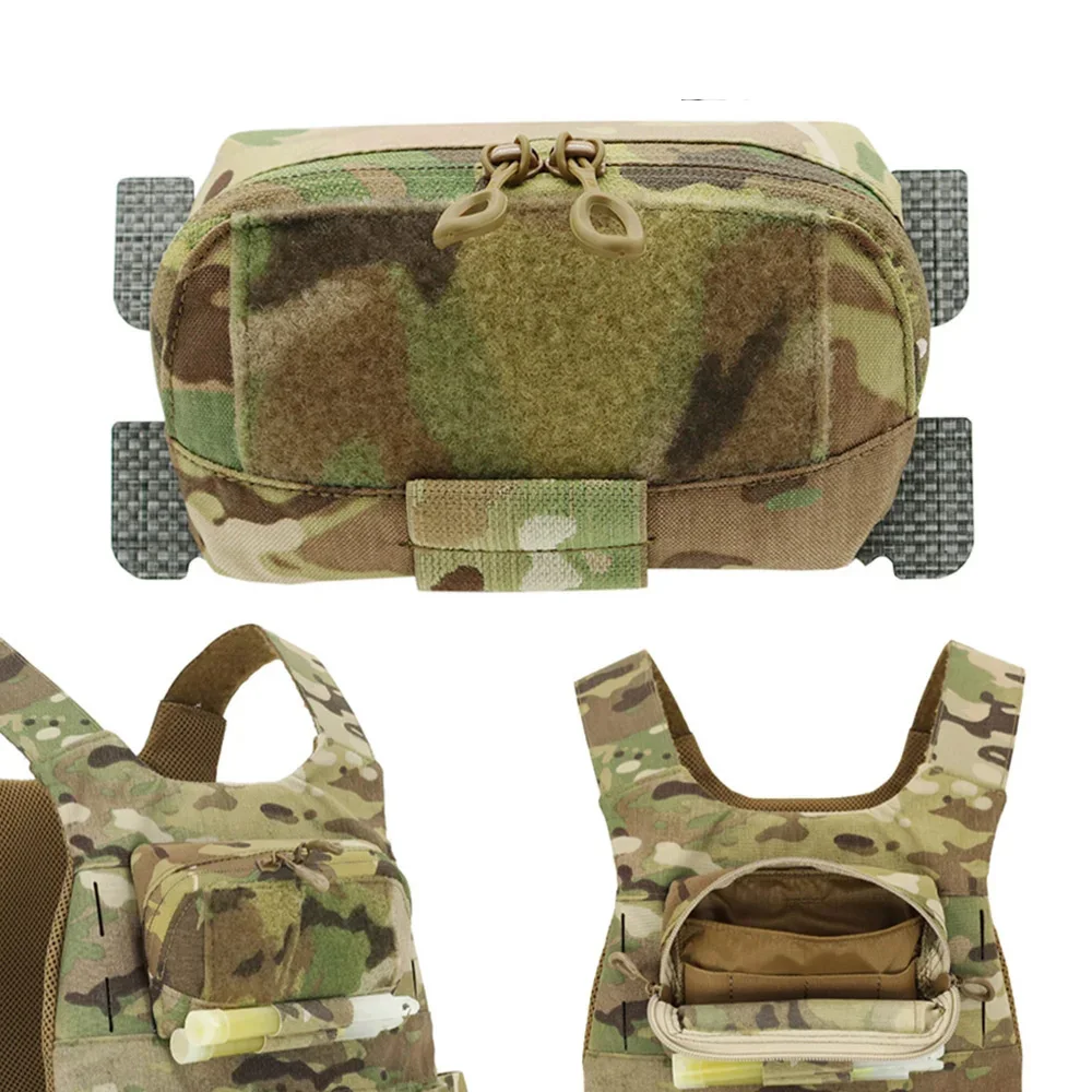 VULPO-Chaleco táctico FCPC MOLLE, bolsa para Panel de administrador, subbolsa de expansión para el pecho, bolsa de mapa de utilidad para chaleco Airsoft de caza - imagen 2