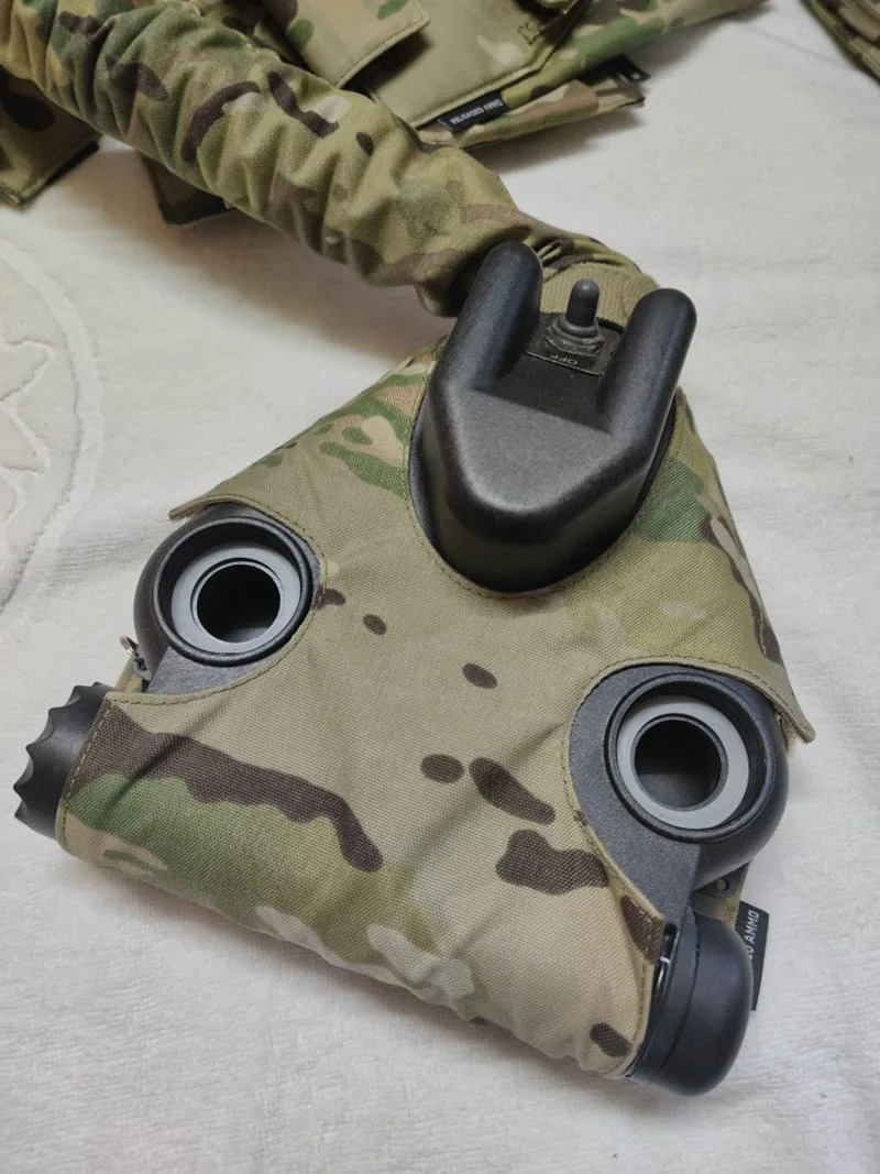 Bolsa de máscara de gas para exteriores de camuflaje, corte con láser, compatible con soplador TYR Style C420/10 - imagen 4