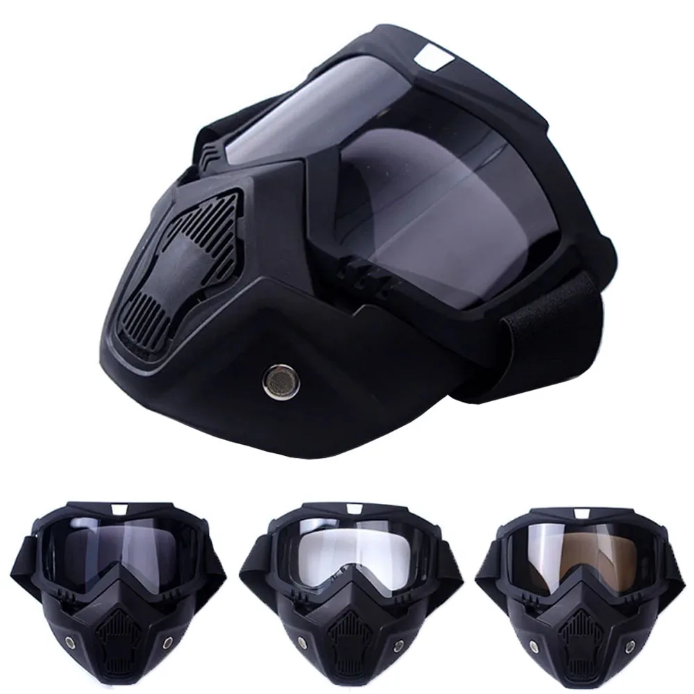 Máscara a prueba de viento para deportes al aire libre, gafas protectoras ajustables de cara completa para Motocross, gafas de esquí, máscaras de Cosplay para Halloween - imagen 2