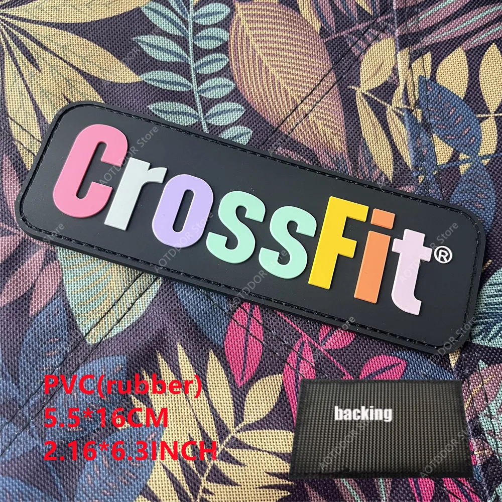 Etiquetas de nombres CrossFit, parche de PVC, apliques de impresión, etiqueta de costura, pegatinas de ropa de motorista Punk, accesorios de ropa, insignia, parche mágico - imagen 4