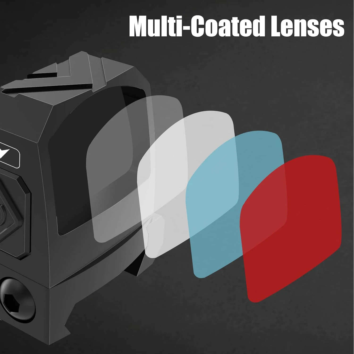 Pistolas de mira de punto rojo, mira óptica 2MOA, despierta para Rifles, óptica réflex abierta con Base Picatinny de 21mm - imagen 4