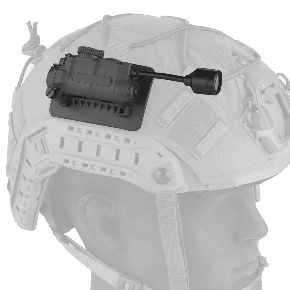 Sidewinder-Lámpara multiusos para casco, linterna IR con Clip de riel, adaptador de bucle de gancho, accesorios para portador de casco