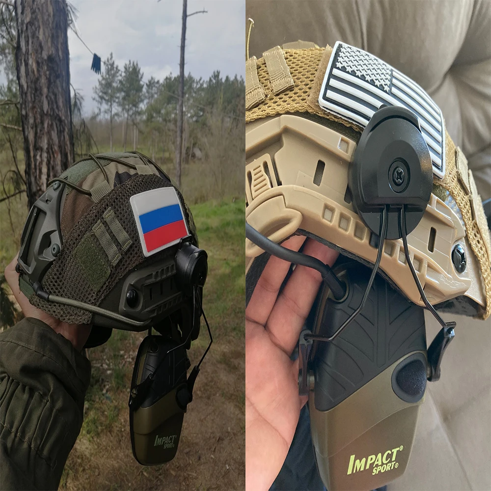 Adaptador de riel para casco ARC OPS-CORE de nueva generación, soporte táctico para auriculares de tiro, para Walker's/Hunter Leight - imagen 3