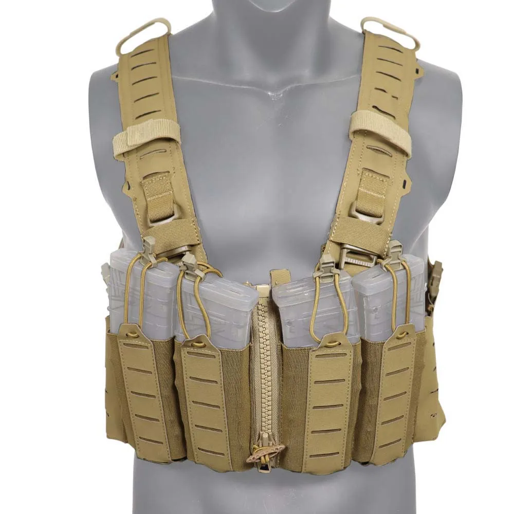 Colgador de pecho táctico sf ligero, cierre de enlace con cremallera, varias combinaciones con correa en h y Pouc de revista Molle 556 - imagen 2