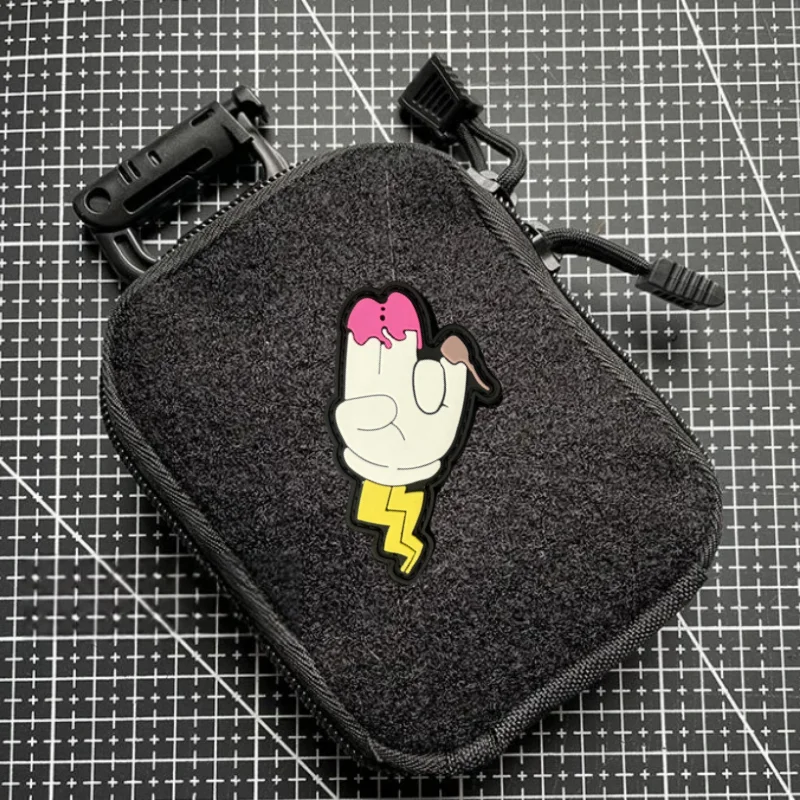 Parche divertido y bonito, insignia de moral táctica, bordado con gancho y bucle, mochila, accesorios de decoración de ropa, pegatinas, brazalete - imagen 3