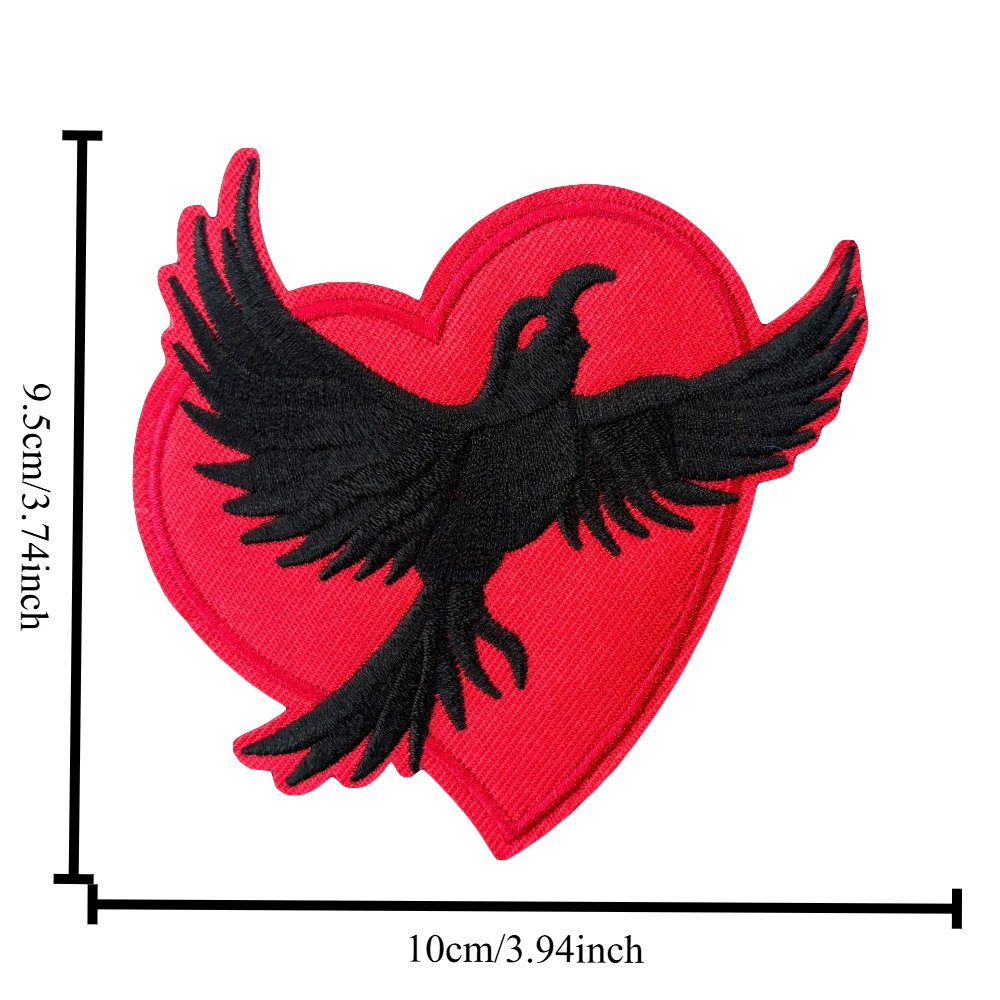 Parche táctico de moral amante de corvos, parches militares bordados con gancho para accesorios de ropa, pegatinas para mochila - imagen 2