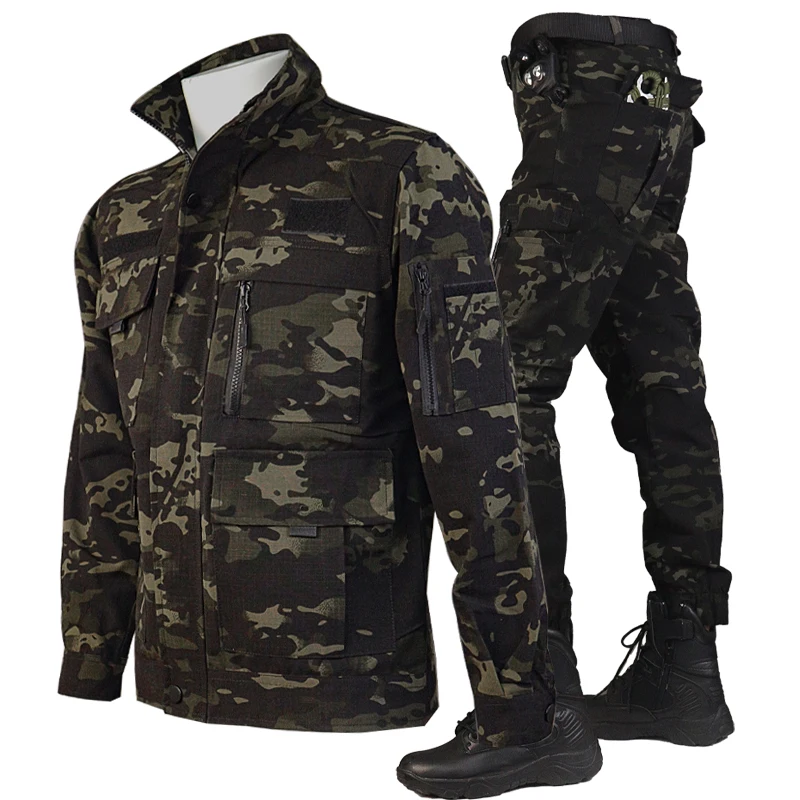 Traje holgado resistente al desgaste para hombre, uniforme de entrenamiento resistente a desgarros, camuflaje ruso, novedad de 2024 - imagen 4