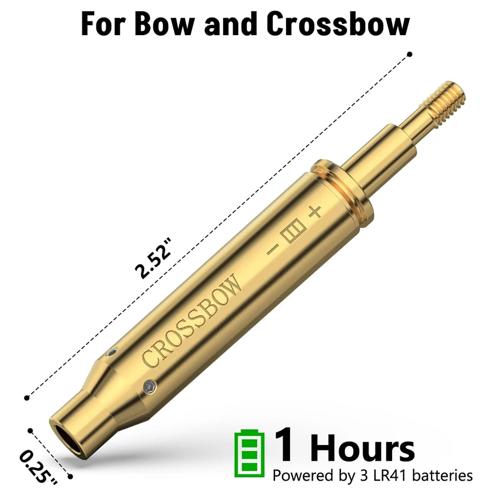 Flecha mira láser tiro con arco vista de orificio punto rojo láser ballesta arco tiro con arco flecha láser rojo Boresighter para disparar caza - imagen 3