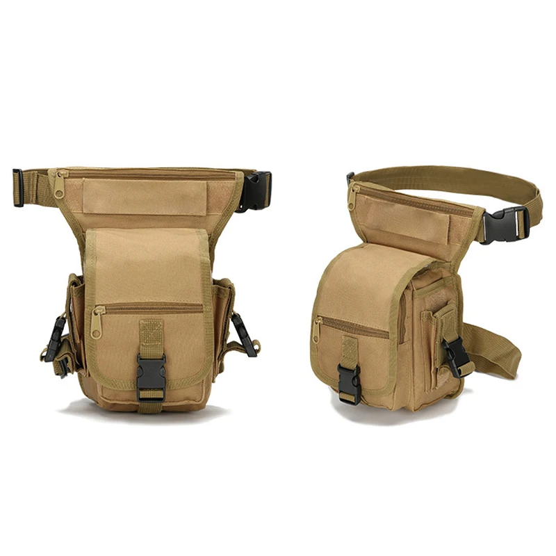 Bolsa de pierna táctica multifuncional, paquete de cintura, Camuflaje, lona impermeable, deportes, portátil, teléfono móvil, Cs, impermeable - imagen 5