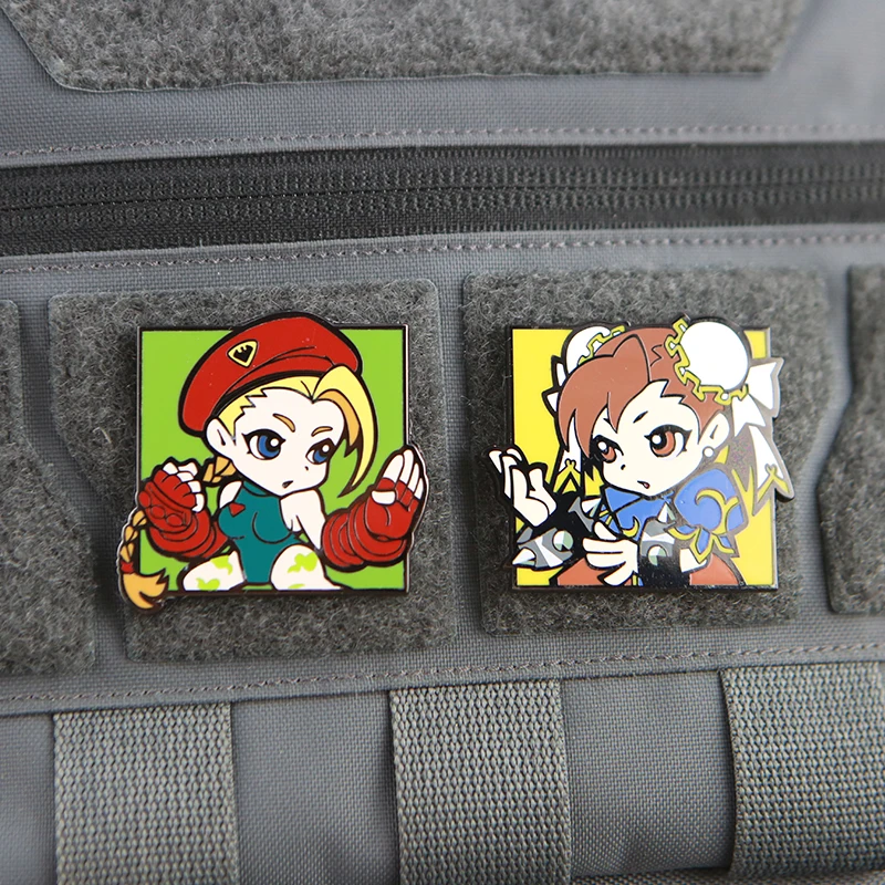 Q Edition Parches de metal Ryu Gouki Chun-Li Cammy Juegos DE LUCHA blancos Insignia táctica Decoración DIY con gancho para bolsa Ropa - imagen 4