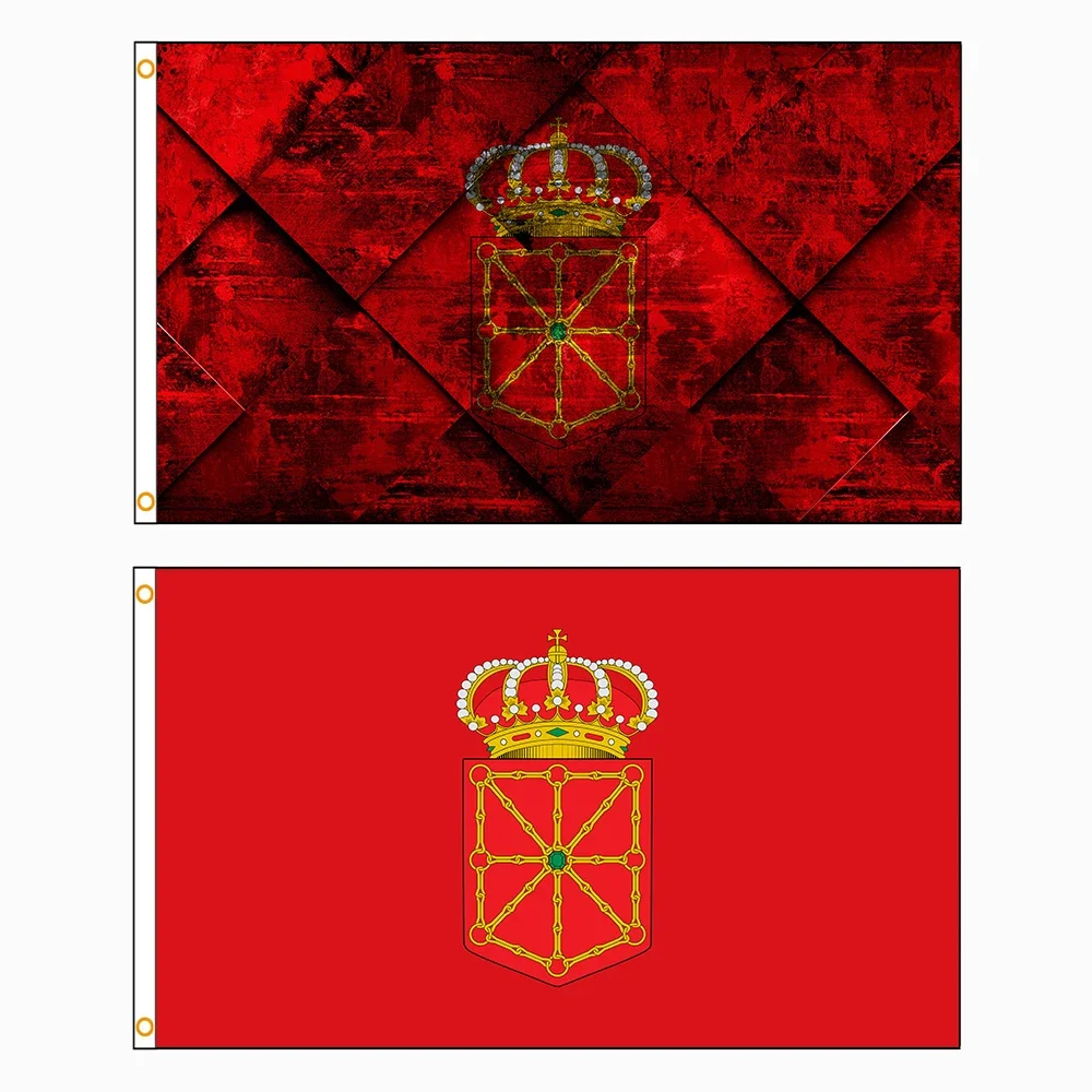 Bandera Retro De Navarra para decoración De las Regiones autonómicas De España, 90x150cm - imagen 2
