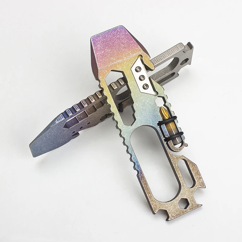 Herramienta de combinación multifunción, destornillador, sacacorchos, palanca, aleación de titanio multiusos de alto grado Edc - imagen 2