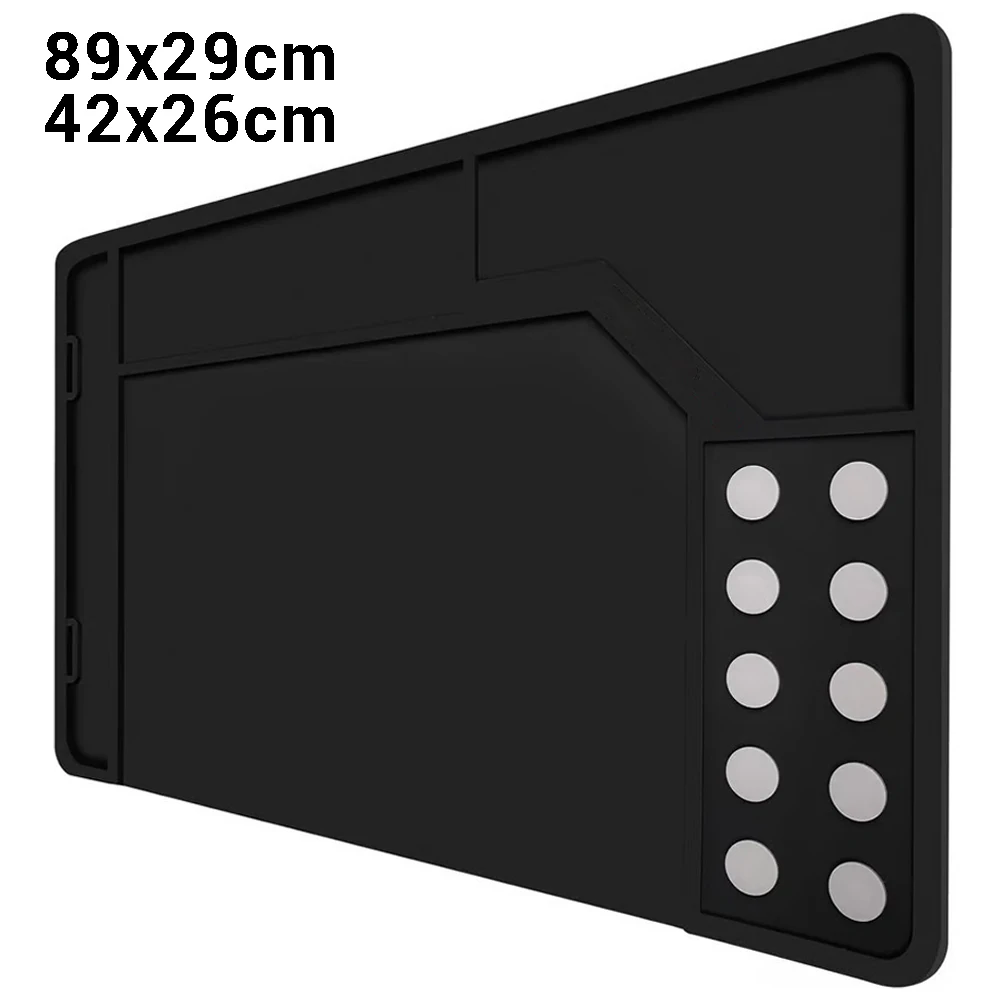 Estera de limpieza de pistola, Rifle, estera magnética táctica de goma antideslizante, estera de mantenimiento de pistola para banco de trabajo de reparación de limpieza de pistola