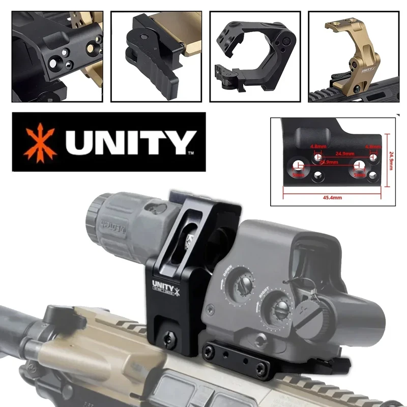 Unidad FAST táctica 20mm Base de montaje en riel Picatinny para Eotech 551 552 558 accesorios de pistola de punto rojo Unidad Airsoft pistola de juguete - imagen 2