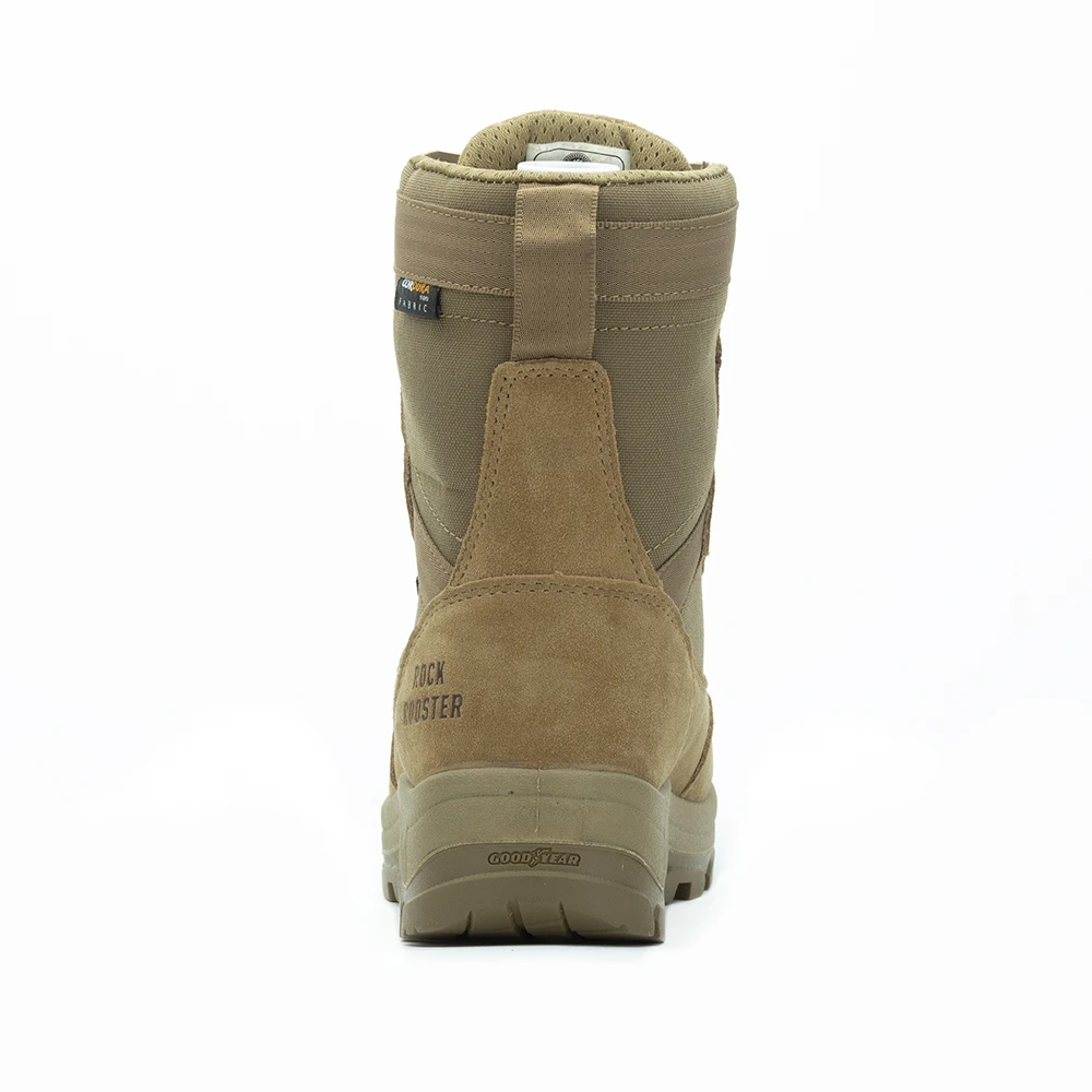 Botas de senderismo ROCKROOSTER de piel de vaca, botas tácticas de combate para el desierto, botas de caza impermeables para hombre, zapatillas tobilleras de trekking de alta calidad - imagen 4