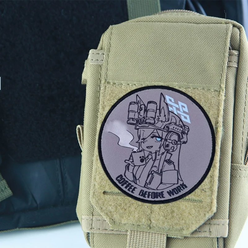 Weilan Archives Kangna Tail Blade animación moral insignia parche brazalete táctico accesorios militar gancho y bucle mochila pegatinas - imagen 4