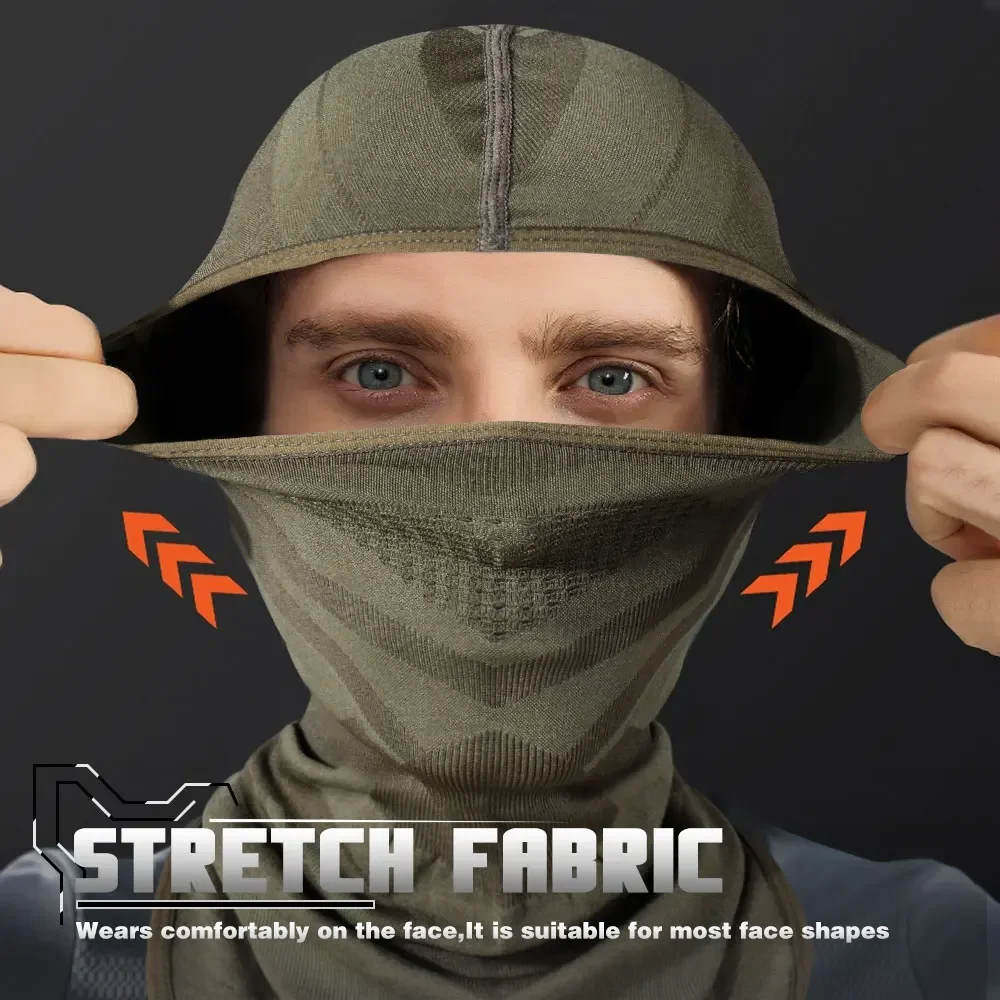 Máscara deportiva de cara completa pasamontañas térmico transpirable a prueba de viento escalada senderismo correr esquí sombreros invierno equipo al aire libre - imagen 3