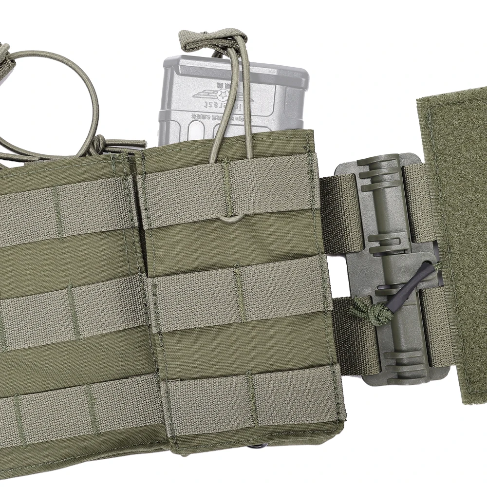 Chaleco táctico de caza, portador de combate, bolsa Molle para revistas, equipo de protección cómodo de liberación rápida, faja de utilidad para Paintball - imagen 4