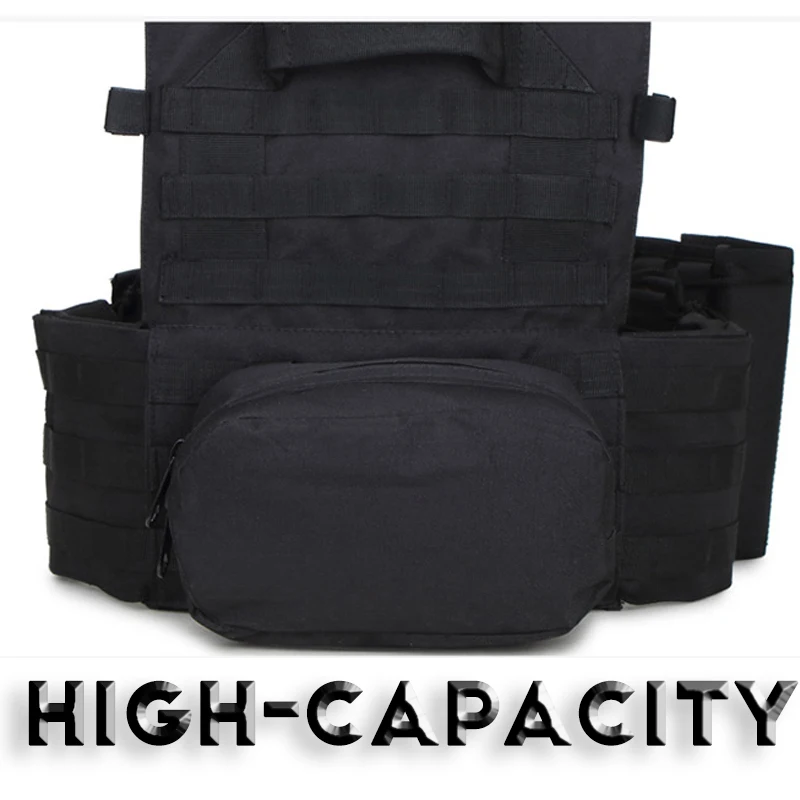 Chaleco táctico de camuflaje para hombre, chaleco Molle de Airsoft para caza al aire libre, entrenamiento de combate CS, a prueba de balas, 6094 - imagen 4