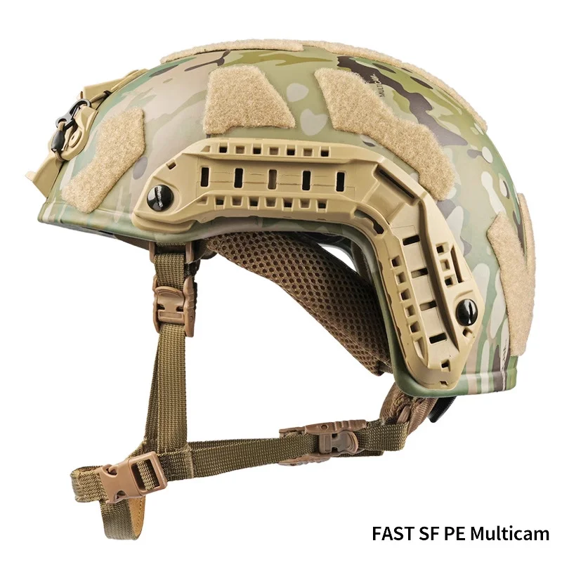 Casco táctico FAST SF de alto rendimiento UHMW-PE NIJ IIIA a prueba de balas, mejora balística de corte alto, sistema interno de Wendy - imagen 3