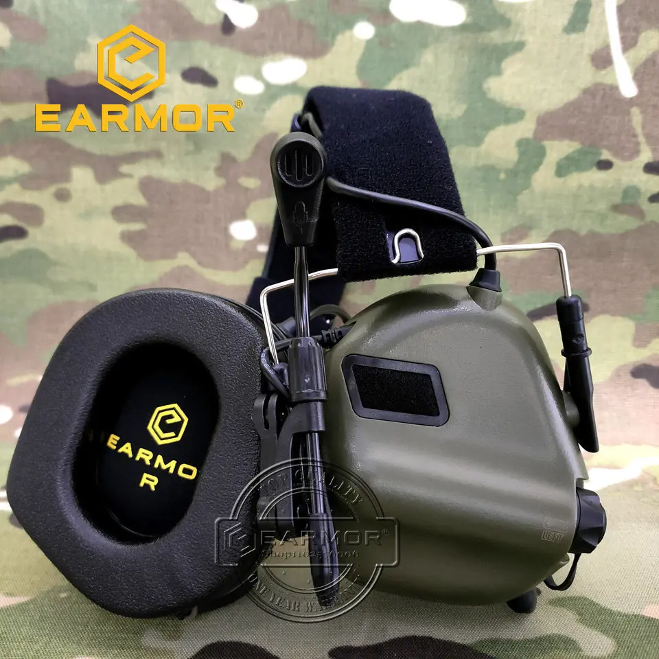 Earmor-auriculares tácticos M32 MOD4, audífonos con cancelación de ruido verde, comunicación de aviación, Softair 2 - imagen 5