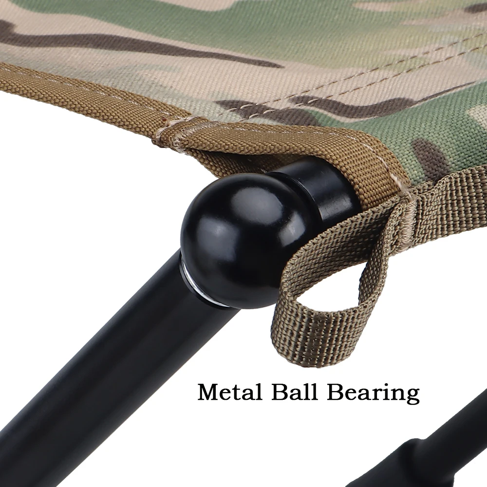 Silla plegable táctica para exteriores, taburete portátil de aleación de aluminio, Multicam, ligera, en forma de U, para acampar, cazar y pescar, novedad - imagen 3