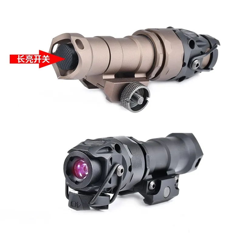 Wadsn linterna táctica KIJI K1, iluminación IR, luz de explorador de caza, Mlok Keymod, instalación de Base, función Dual, interruptor de presión - imagen 3