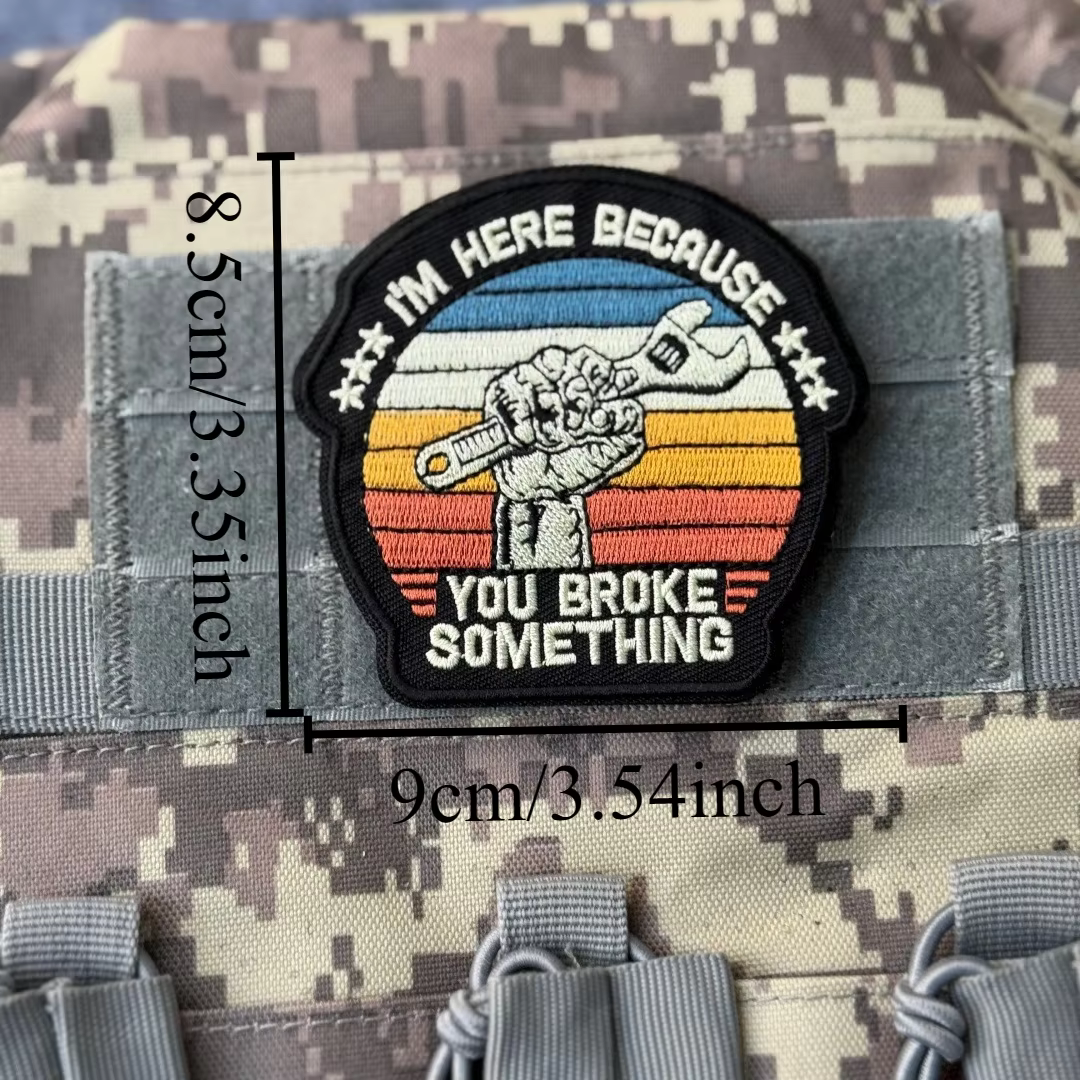 Parche táctico bordado águila voladora para mochila militar con gancho - imagen 4