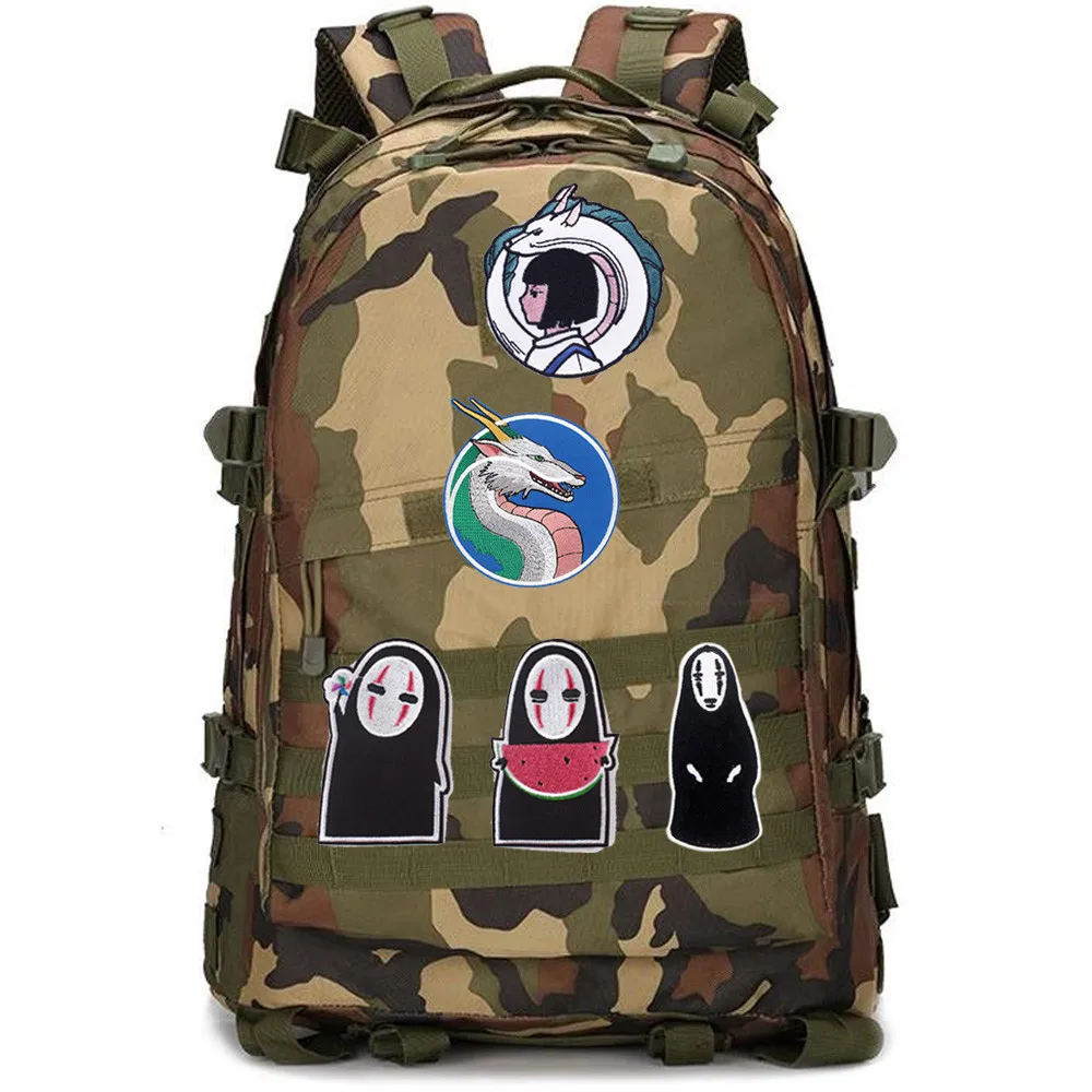 Accesorios para bolsas al aire libre, insignia de la MEMBRO del CLUB SLEEPY de Anime, parche de gancho y bucle para mochila DIY bordado de hombre sin rostro - imagen 5