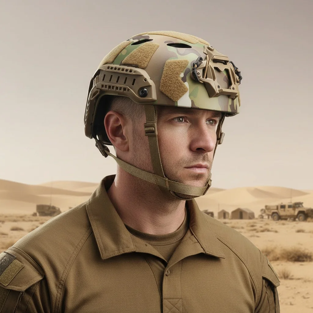 Casco Airsoft Paintball FAST Team Wendy Sistema táctico con riel NVG y cascos con correa para la barbilla - imagen 2