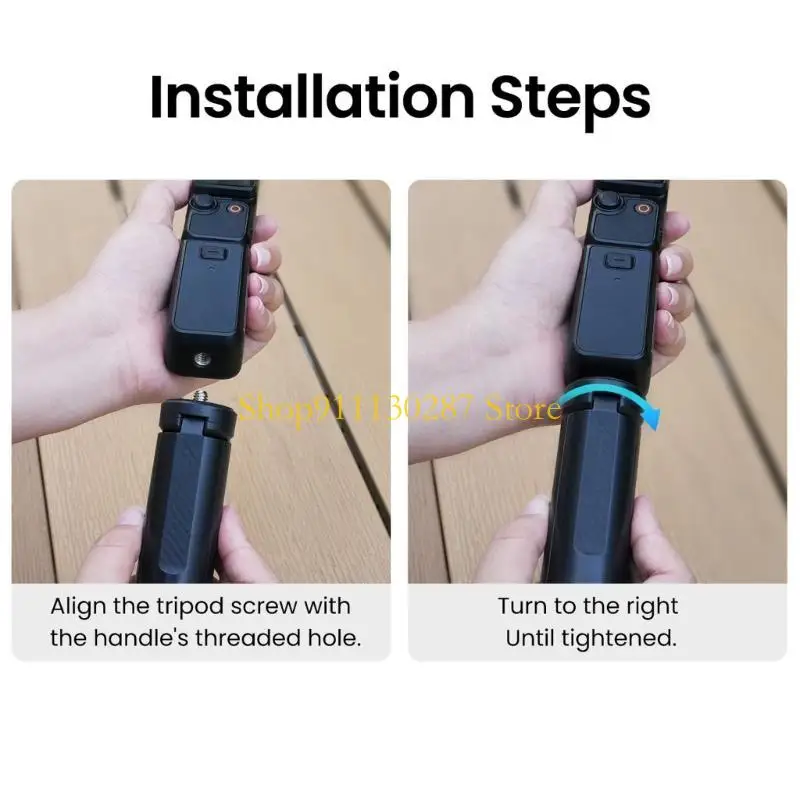 Estabilizadores cardán mano J1HC, Mini trípodes para cámaras bolsillo, 3 cámaras, diseño plástico ABS portátil, - imagen 4