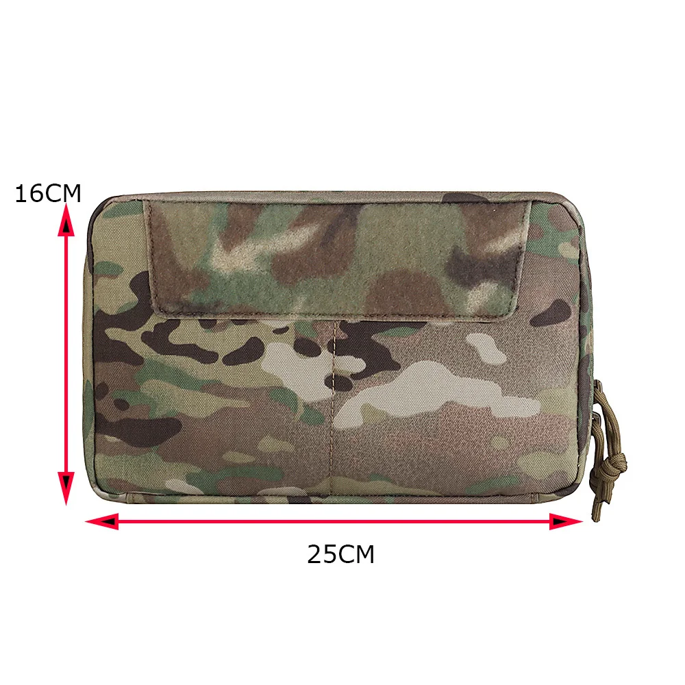 Bolsa táctica MOLLE GP, almacenamiento de herramientas EDC, Panel de bucle, cierre de cremalleras dobles, chaleco de caza al aire libre, accesorios - imagen 2