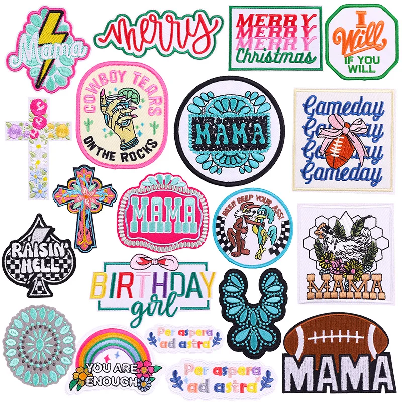 Parches termoadhesivos para ropa, parches bordados para mamá, pegatinas de apliques DIY para el Día de San Valentín - imagen 2