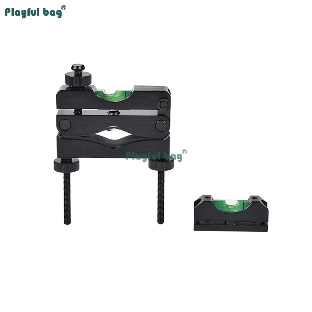 Kit de nivelación de alcance de Rifle, nivel de burbuja táctico Universal con abrazadera de montaje, herramienta de alineación de mira de precisión AQB208 - imagen 3