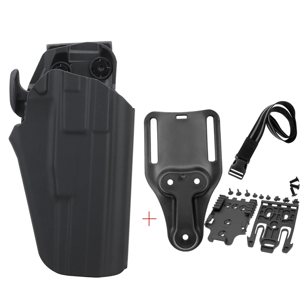 Funda táctica para caza 34 35 40 41 S & W M & P9L 40L Ruger 1911'S CZ 75 con adaptador de sistema de bloqueo rápido QLS - imagen 3
