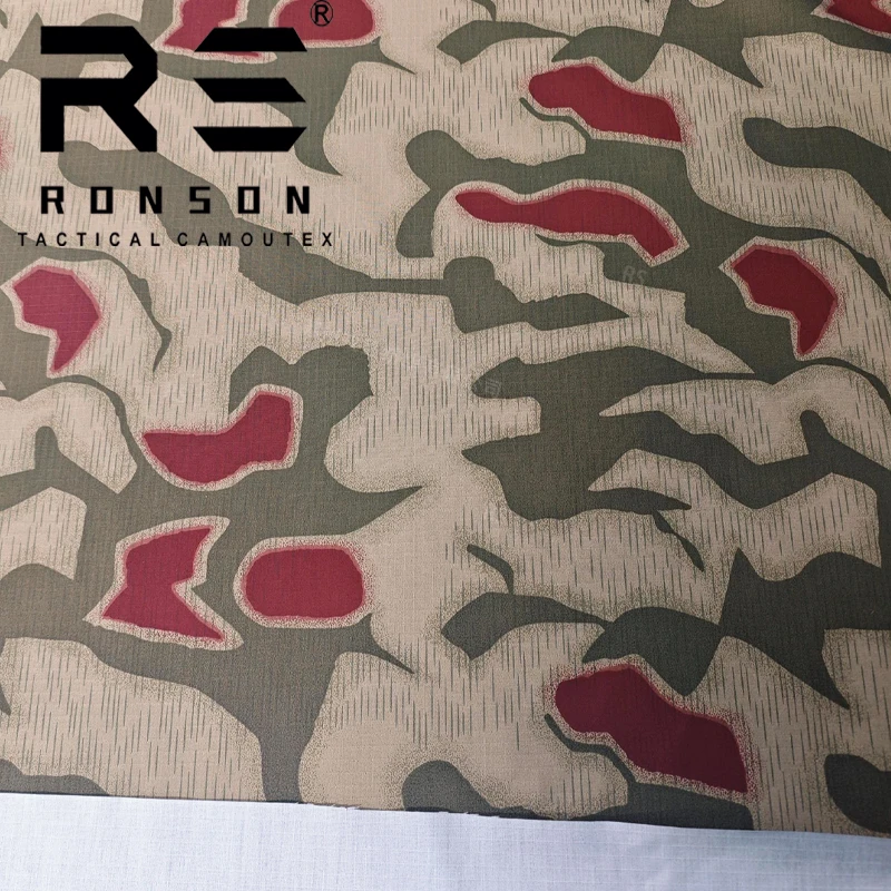 Pântano de Alemania Occidental tipo 2 camuflaje 500D Nylon/nylon algodón a cuadros cómodo resistente al desgaste tela táctica de rana - imagen 3
