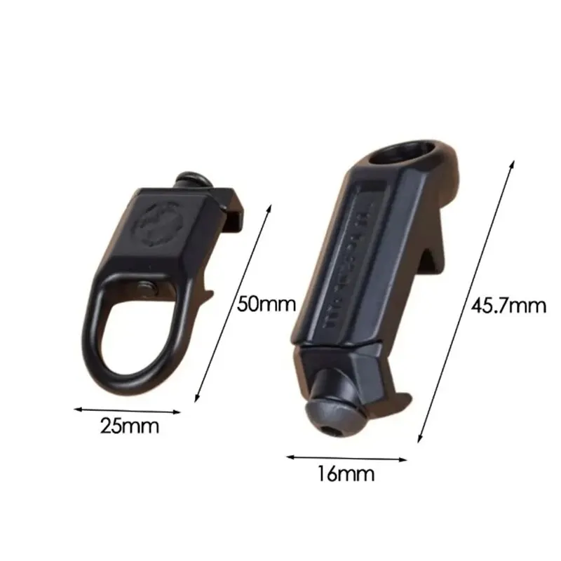 Anillo de montaje de alcance giratorio GBB táctico de liberación rápida QD Sling 223 AR15, accesorios de caza aptos para adaptador QD de riel de 20mm - imagen 5