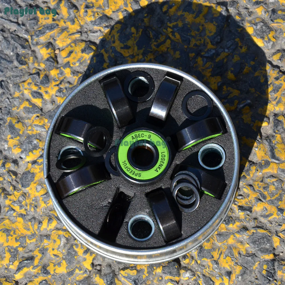 Rodamientos para patines de acero cromado con espaciadores - imagen 4